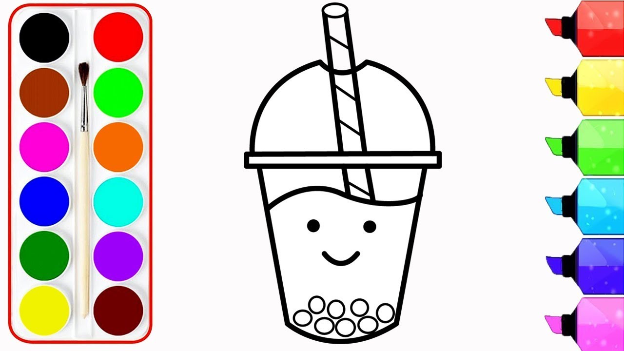 780 Collections Colouring Pages Boba Tea  Best Free