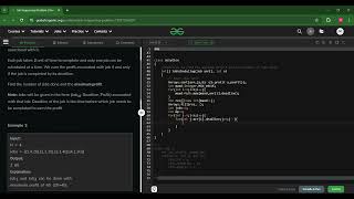 Job Sequencing Problem || Practice   GeeksforGeeks  || Greedy Algorithm