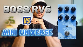 MINI UNIVERSE m-vave Vs  RV5 BOSS comparativo de Reverbs