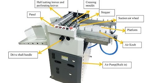 Digital Automatic Paper Creaser and Perforator Creasing And Perforating Machine For Paper
