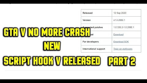 How To fix GTA 5 crashing After the new update | New Script Hook V is out  For 2060.1|Part 2
