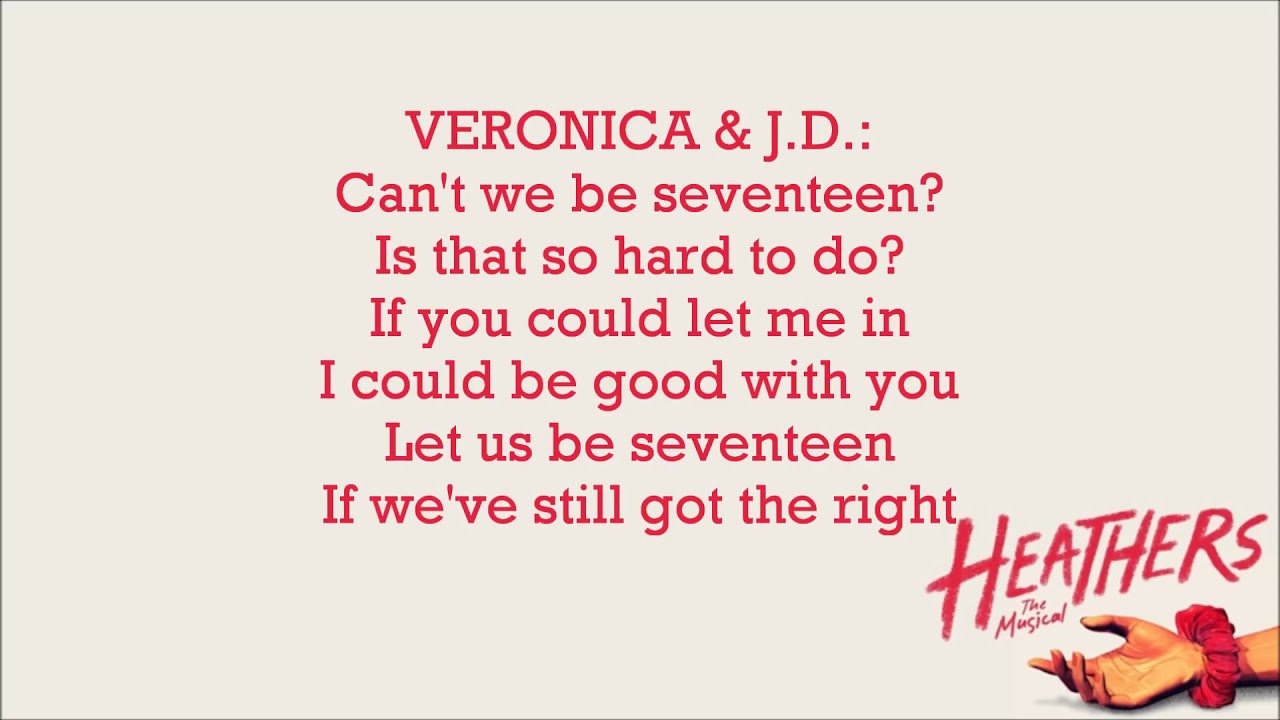 Seventeen Heathers The Musical +LYRICS YouTube