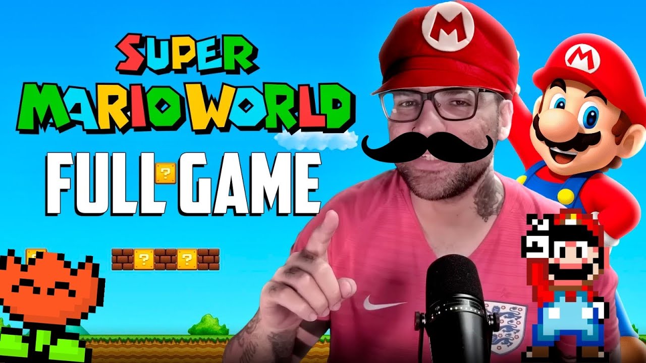 SUPER MARIO WORLD 1990 - JOGO COMPLETO!!! (SNES) 