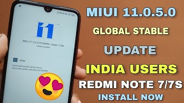 MIUI 11.0.5.0 Global Stable Update Rolling Out For Redmi Note 7/7s | INDIAN USERS | Install Now