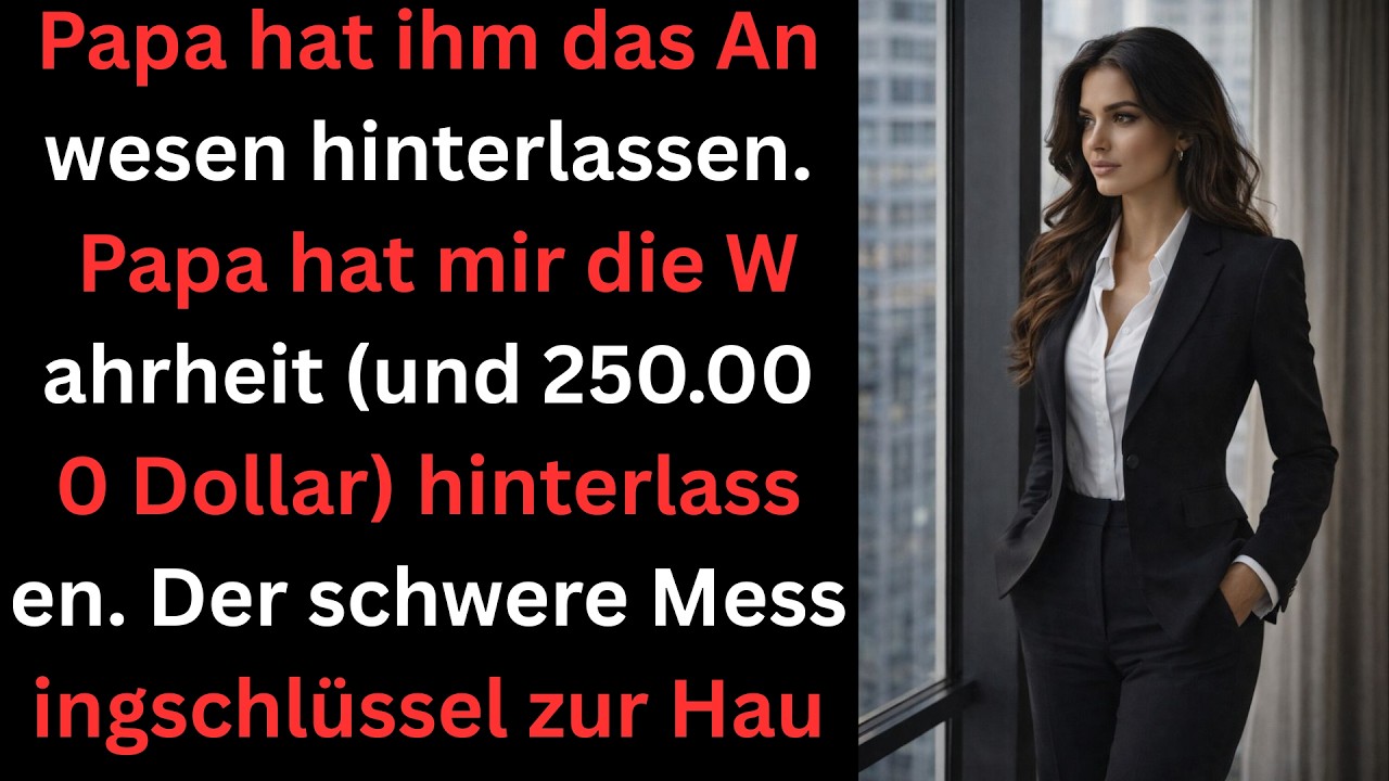 Vater hinterließ ihm das Anwesen. Mir hinterließ er die Wahrheit (und 250.000 $).