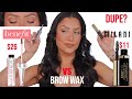 DUPE? MILANI VS BENEFIT COSMETICS BROW WAX + ALL DAY WEAR TEST *sparse brows* | MagdalineJanet