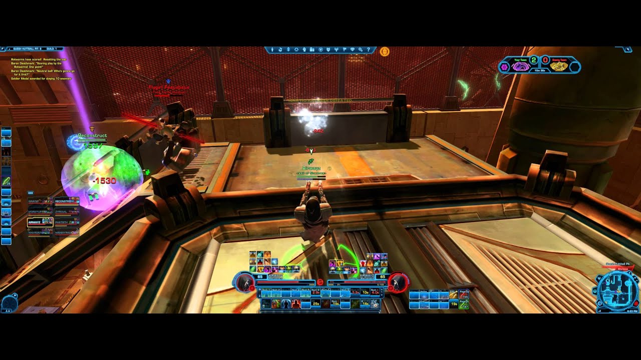 Mercenary playing in Quesh Hutball