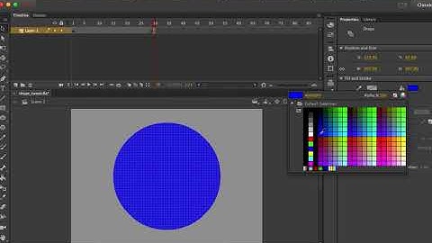 How to animate size using Shape Tween with  Adobe Animate CC 2017