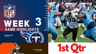 Cleveland Browns vs. Tennessee Titans Full Highlights 1st QTR | NFL Week 3, 2023