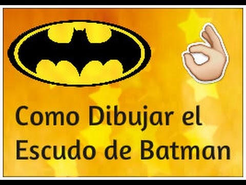 Como Dibujar El Escudo De Batman Youtube