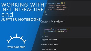 Using .NET Interactive and Jupyter Notebooks
