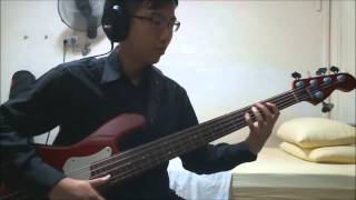 Video thumbnail of "T-Square - Bad Moon (Bass Cover)"