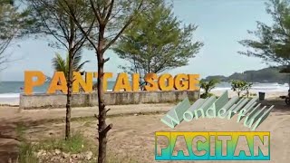 Pantai Soge pemandangan cantik di tepi jalan