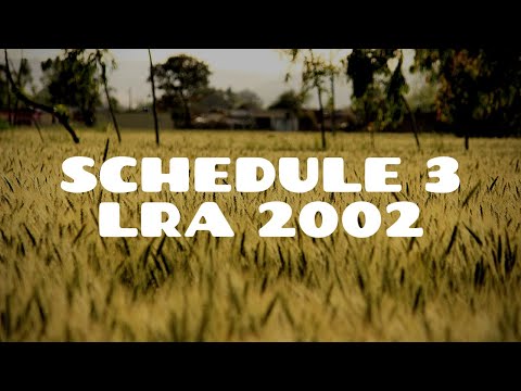 Schedule 3 of the Land Registration Act 2002 | Land Law