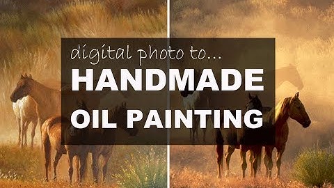 Digital Photo to Handmade Oil Painting - Art Reproduction Services #HandmadeOilPainting