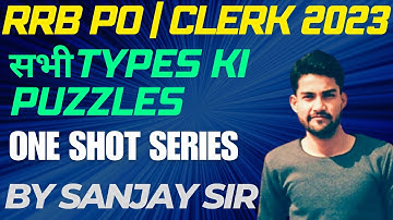 RRB PO Prelims 2023 | Memory Based Puzzle | RRB PO PRELIMS 2022 MEMORY BASED PAPER | SANJAY  SIR