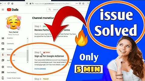 🔴You Already Have An Adsense Account Problem Fix 2021 |Youtube Monetization Error Fix 100%