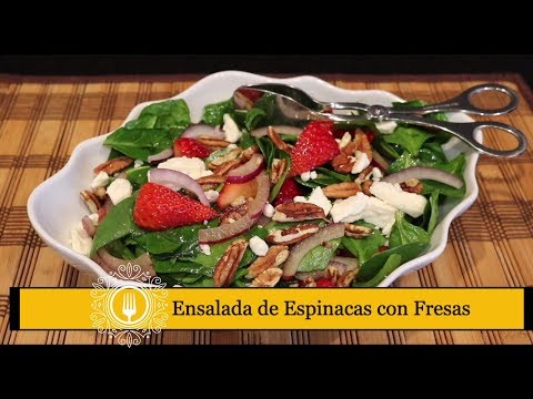 Video: Cómo Hacer Una Ensalada De Espinacas Y Fresas
