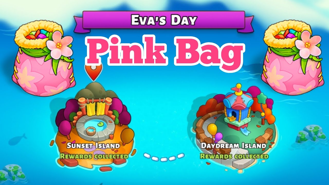 Family Island: Sunset Island Pink Bag - Daydream Island Pink Bag - Eva ...