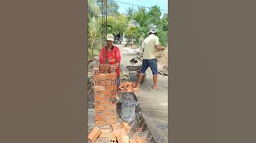 #shorts cách xây cột cổng rào chuẩn