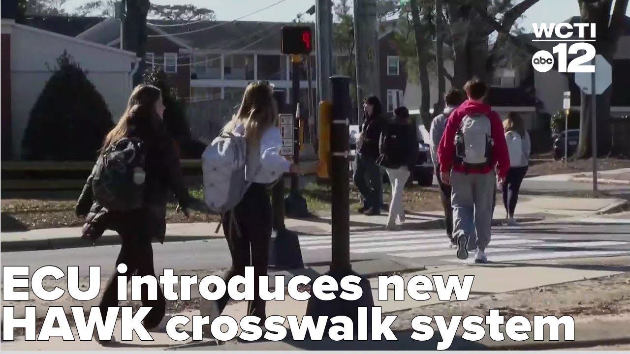 ECU introduces new HAWK crosswalk system to enhance pedestrian safety near campus