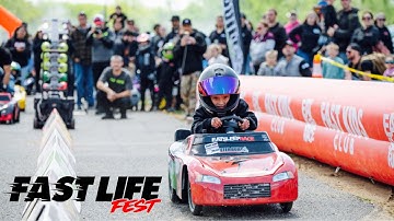 Modified Power Wheels Drag Racing at Fast Life Fest!