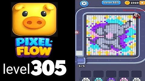 Pixelflow level 305 Guide Walkthrough Solution