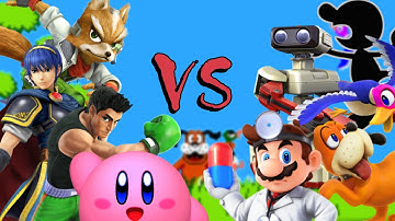 Unlockable Characters VS Amiibos - 8 Player Smash - Wii U 60 FPS