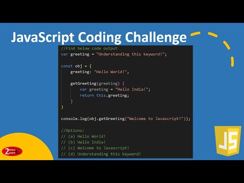 Javascript Coding Challenge - Episode 42 - this keyword