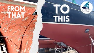 HOW TO Repair Osmosis Blisters on a Boat | Preparing to Sail the World | Cruising Meraki Ep 23