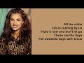 The Sweetest Days By Vanessa Williams Lyrics The Sweetest Days By Vanessa Williams Lyrics