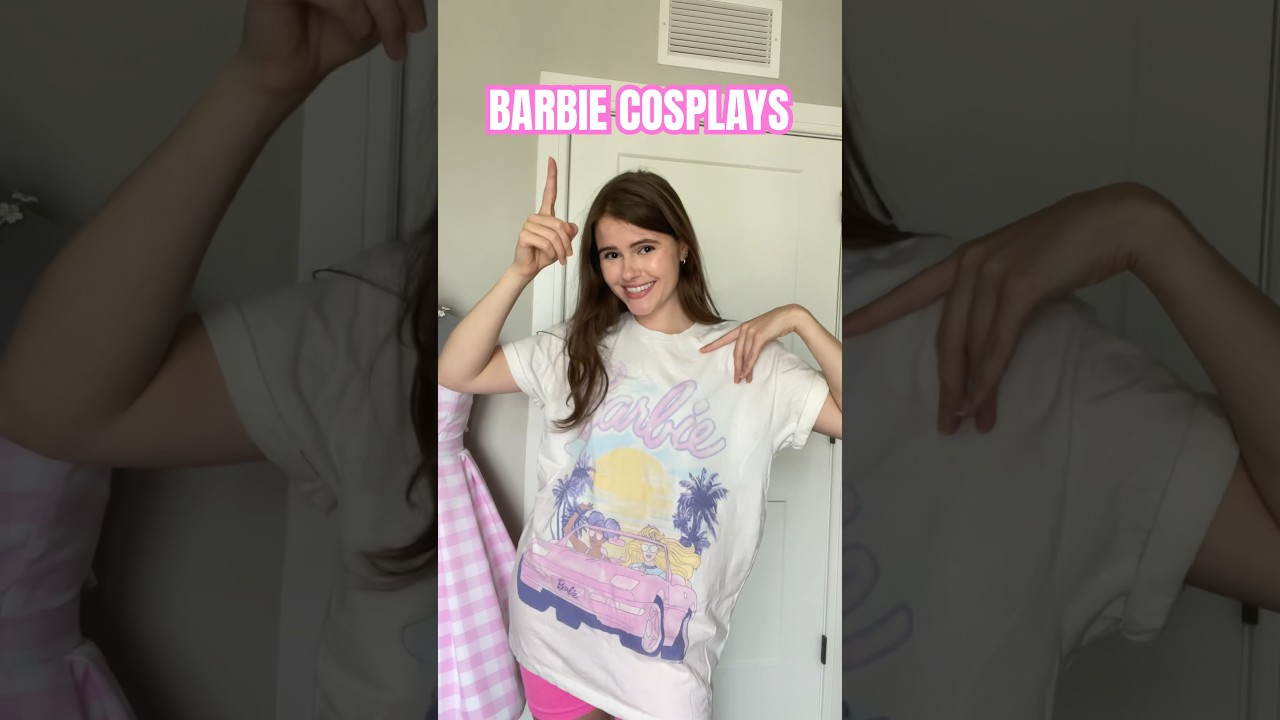 Which Barbie costume is your favorite?? #cosplay #margotrobbie #barbiemovie