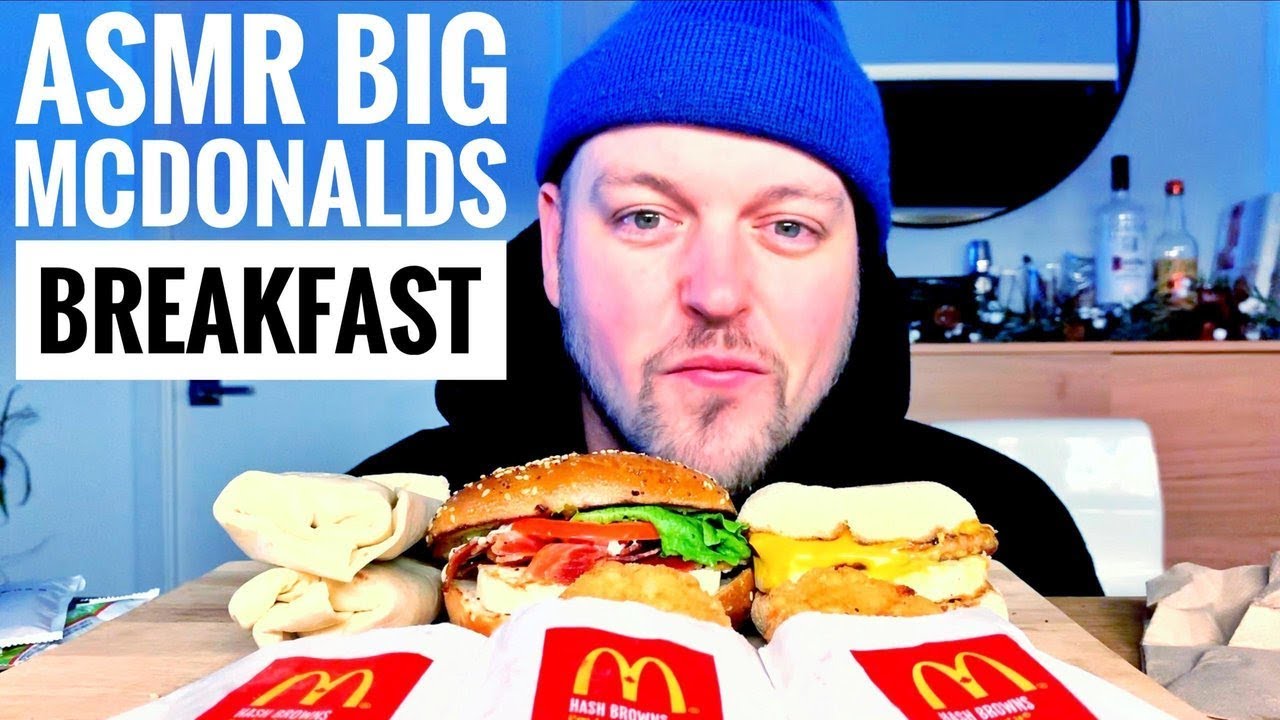 ASMR EATING MCDONALDS BREAKFAST - LITTLE STORYTIME