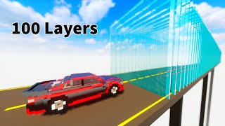 Cars Vs 100 Layers Of Glass