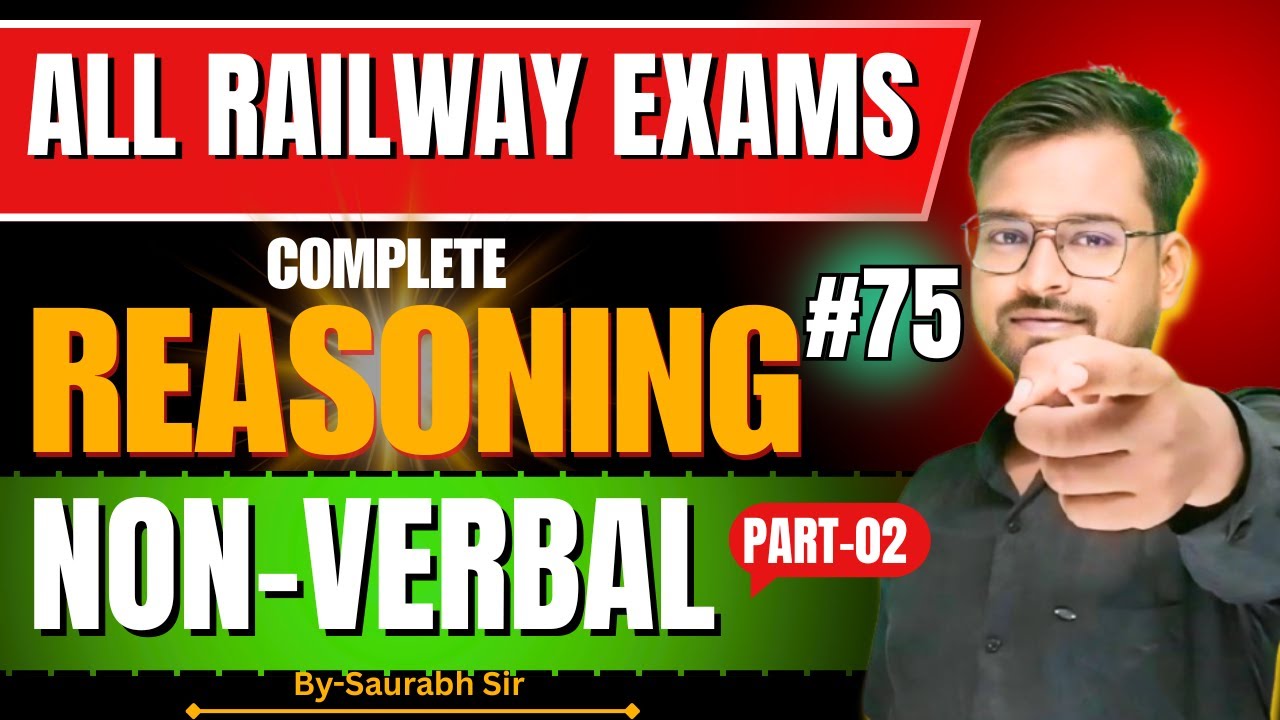 Railway Exams Reasoning Class -2026 |Railway group d Reasoning Classes| Reasoning By Saurabh Sir