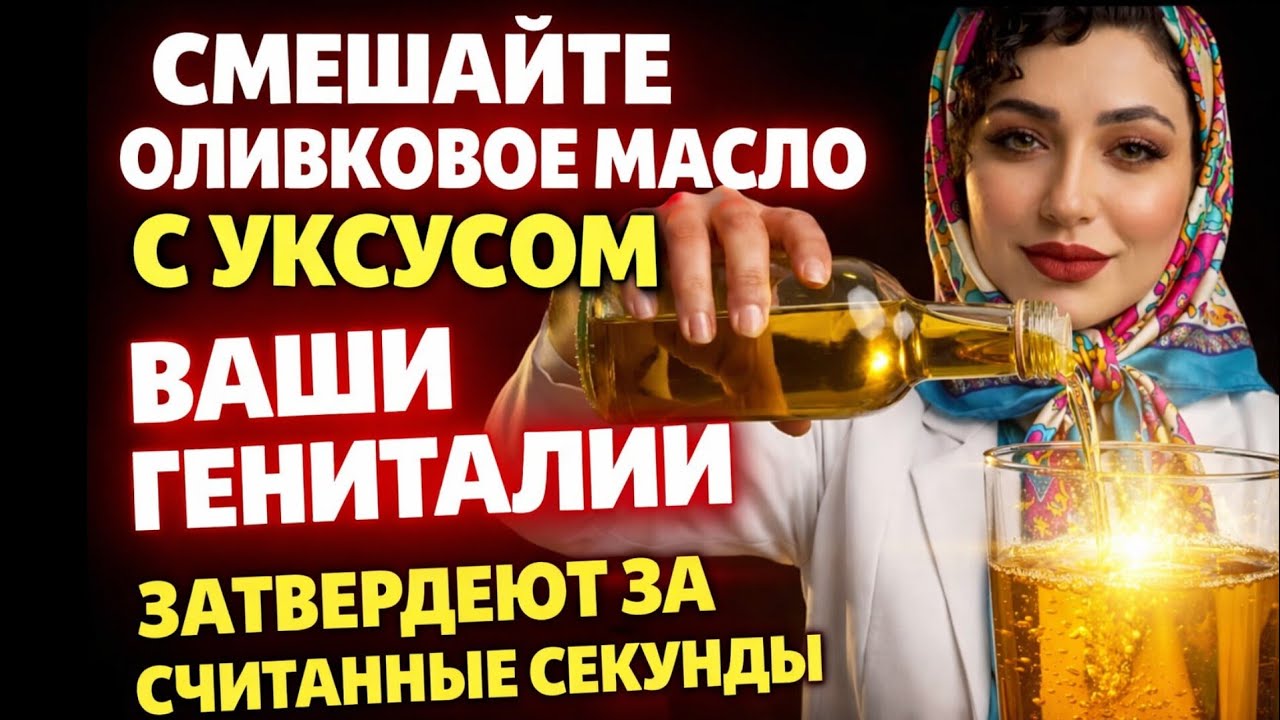 Пейте уксус и оливковое масло вот так (чтобы иметь твёрдую эрекцию на несколько часов).