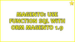 Magento: use function sql with orm magento 1.9 (2 Solutions!!)