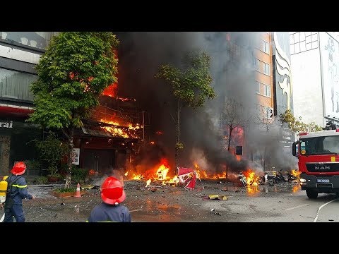 Video Hà Nội: Cháy lớn quán karaoke ở KĐT Linh Đàm - youtube