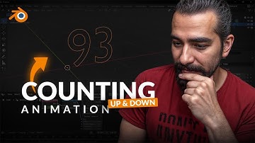NUMBER COUNT UP & DOWN ANIMATION: Blender Countdown and Timer Setup