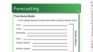 Forecasting Process