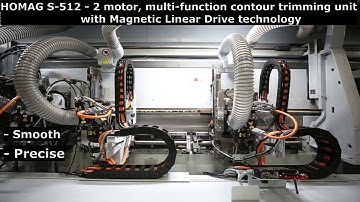 Two-motor corner rounding unit comparison.