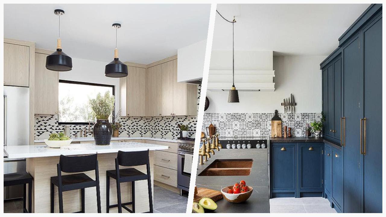 75 Gray Floor Kitchen With Multicolored Backsplash Design Ideas You'll Love ⭐️