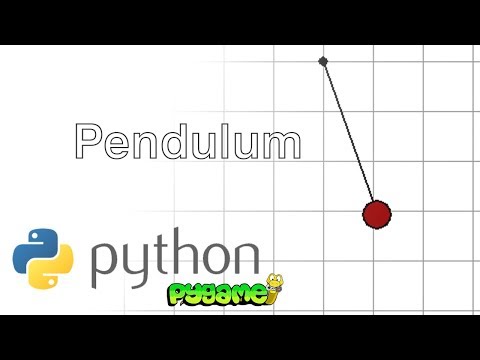 Python Pendulum Simulation with Pygame ( code link in description )