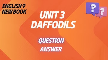 New Book 2025 || PCTB || Class 9 English Chapter 3 || Daffodils || Short Questions Answers