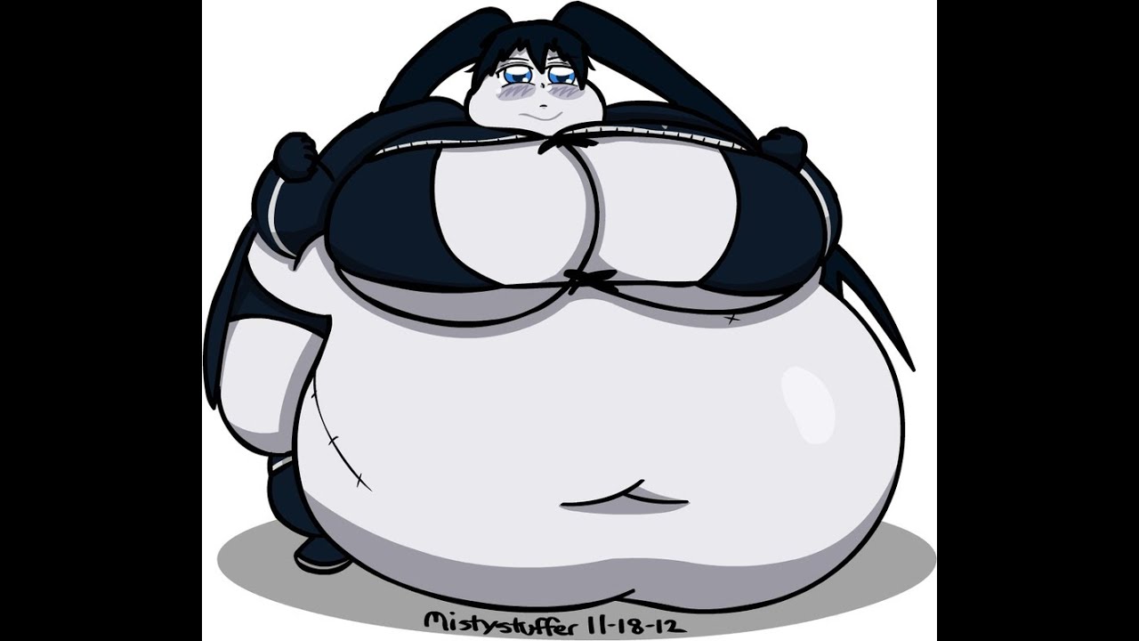 Black Rock Shooter's Weight Gain Before and After Mistystuffer Version