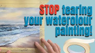 How to Remove Masking Tape Without Ripping Watercolor Paper