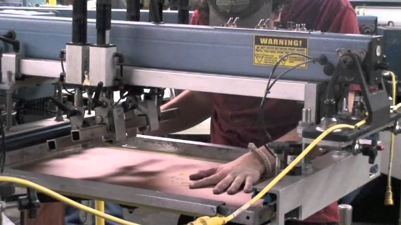 Water Base Ink Screen Printing Demonstration YouTube