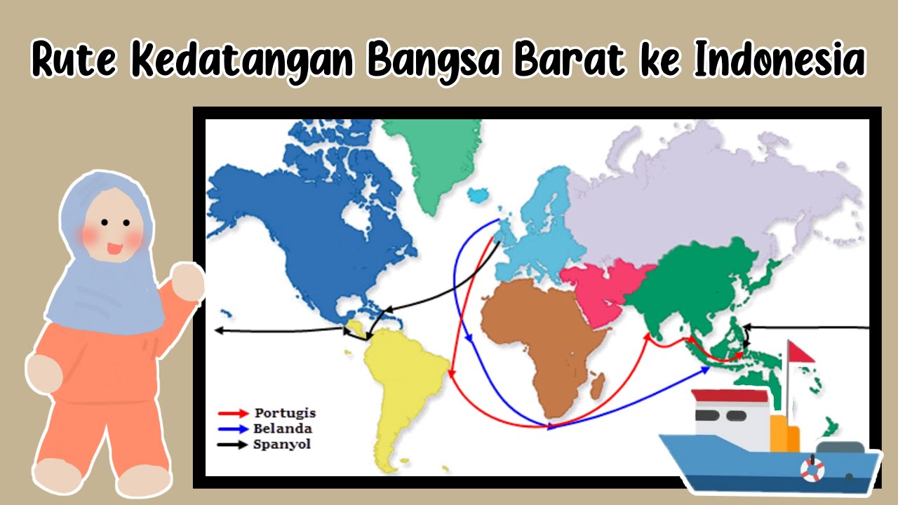 Rute Kedatangan Bangsa Barat Ke Indonesia Youtube