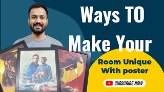 Ways TO Make Your Room Unique || Poster frames for wall