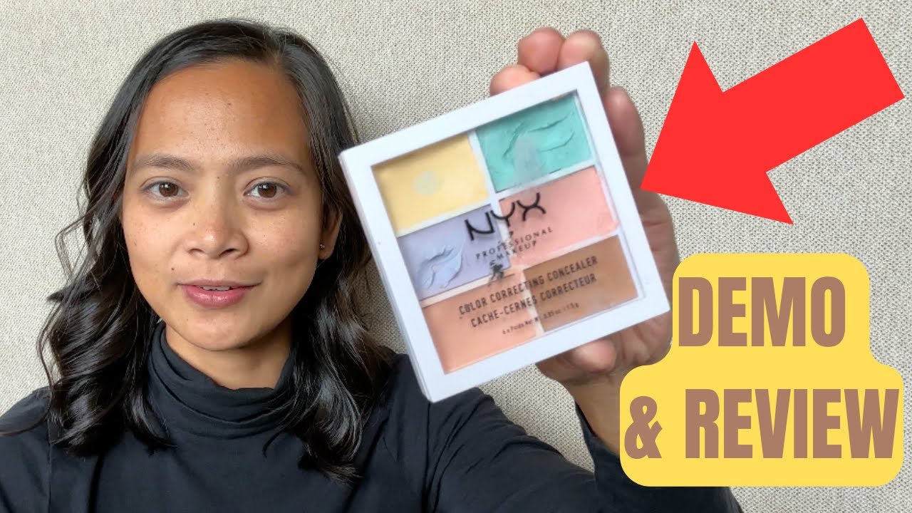 How to cover undereye circles: nyx color correcting pallette review